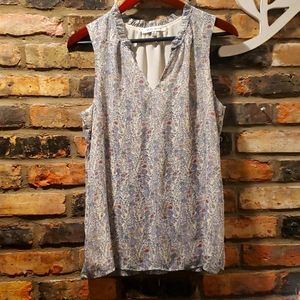 Floral Sleeveless Blouse